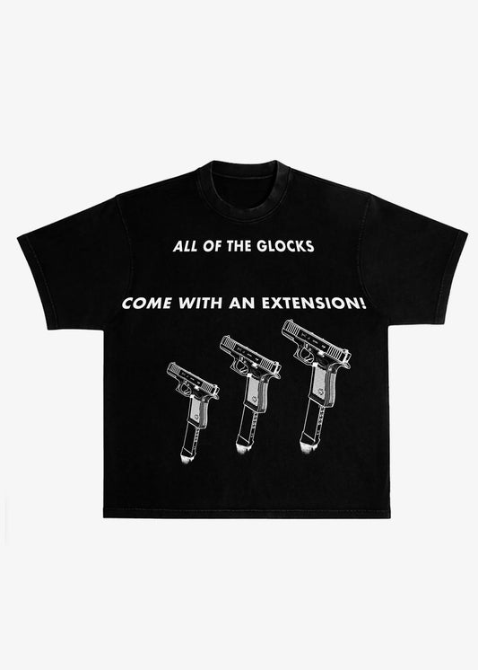 GLOCK EXTENDED TEE BLACK